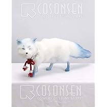 Amazon.co.jp: [cosonsen] 刀剣乱舞 白山吉光 白い狐 コスプレ道具