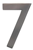 Architectural Mailboxes 3582DC Number 7 Solid Cast Brass 4 inch Floating House Number Dark Aged Copp