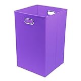 Modern Littles Color Pop Folding Laundry Basket, Solid Purple by Modern Littles [並行輸入品]