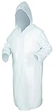 MCR Safety O72CM 49-Inch Squall PVC Single Ply Coat with Detachable Hood, Clear, Medium [並行輸入品]