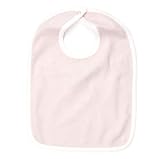 オーガニックコットン パイル地 よだれかけ（ビブ）ピンク