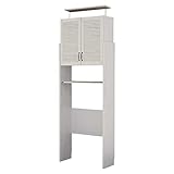 ホワイト／【幅80cm】 ラック シェルフ 昇降式ランドリーラック 収納 収納家具 整理 棚 奥行30cm ランドリー サニタリー 洗濯機 スリム 可動棚 引出し 木製 白 ホワイト Dolly