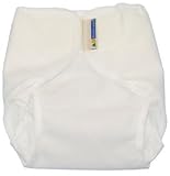 マザーイーズ おむつカバー マジックテープ式 Mother-ease　【大きいサイズあり】 (Lサイズ（9-16kg対応）, ホワイト)