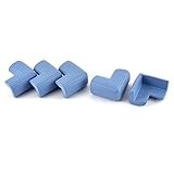 uxcell コーナークッション　コーナーガード　コーナーパッド　コーナーカバー ケガ防止　保護 クッション コーナー エッジ ガード プロテクター L字型 ストリップ デザイン ブルー 5個入り