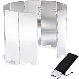 ウィンドスクリーン 大型風除板 防風板 反射板 アルミ製 折り畳み式 強化版 延長版 軽量 収納袋付き 固定ピン付き キャンプ用 BBQ 登山 バーベキュー キャンプ かぜよけ アウトドア 屋外 屋内 (8枚連結)