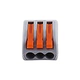 Acogedor 　スプリングレバー端子台　ワイヤコネクター　電気ケーブルコネクタ　2/3/5ウェイ再利用可能　20個セット