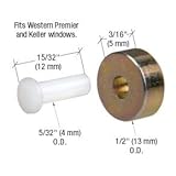 C・R・Laurence g3060 CRL 1 / 2 "スチールスライドウィンドウ用交換ローラー車軸Pin for Premiere and