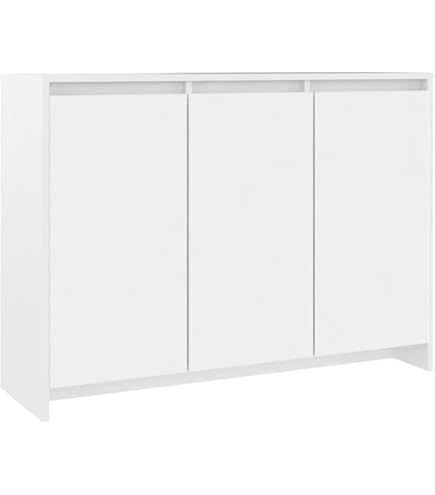 Amazon.co.jp: vidaXL サイドボード 2点 ホワイト 60x30x70cm