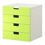 IKEA(イケア) STUVA ホワイト/グリーン 99888716 収納コンビネーション 引き出し付、ホワイト、グリーン