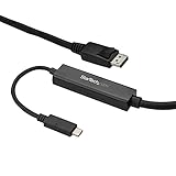 StarTech.com USB-C - DisplayPort 1.2変換ケーブル／3m／4K60Hz／HBR2対応／USBタイプC - DP Altモード／ディスプレイアダプタケーブル／Thunderbolt 3互換／ブラック CDP2DPMM3MB