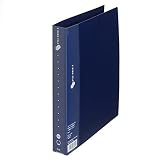 プラス 2リングファイル スーパーエコノミー FC-121RF B5-S縦型 ネイビー 84-641