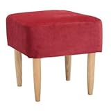 ミキモク ダイニングスツール サライ ナチュラル カバー付 レッド KC-398 TNA ナチュラル