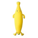 MOGU(モグ) もぐっちバナナ クッション 日本製 身体が求めるビーズクッション へたりにくい パウダービーズ使用 中型(約28x87x20cm) イエロー 抱き枕 キッズピロー ぬいぐるみ キャラクター 寝室 子供部屋