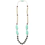 Mama & Little Frida Silicone Baby Teething Necklace for Moms - Nursing Necklace in Sweet Mint - Teet