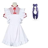[KC-COS] らんま1/2 シャンプー コスプレ衣装 ウイッグ付き 早乙女乱馬 シャンプー チャイナ服 シャンプー メイド服 ハロウィン コスチューム セット 仮装 変装 アニメ クリスマス イベント 文化祭・S