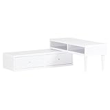 arne 伸縮テレビ台 コーナー ローボード 完成品 T-003 ホワイト