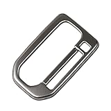 RUIQ スズキ 新型 ハスラー MR52S/MR92S 専用 内装 変速レバー カバーガーニッシュ マルチメディア ボタン カバー リム SUZUKI HUSTLER 専用設計 (艶消しニッケルメッキ)