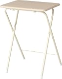 不二貿易 折り畳みコンパクトデスク 幅50.5×奥行50cm ナチュラル 88486
