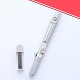 1 Piece学生図面コンパス数学ジオメトリツール、鉛の鉛筆、ブルーとシルバーカラー 5646345075812