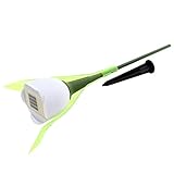 チューリップライト　パスライト屋外の庭の芝生ソーラーランプ搭載のLED　ホワイト