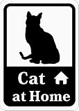 [CraftBunny®] 家に猫がいますステッカー Cat at Home (再剥離ステッカー) s54r