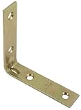Stanley Hardware 1-Inch Corner Brace, Brass Tone #802190700 [並行輸入品]