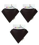 Dribble-Ons Bandana Bib - Black - ** ** (Gift Wrap Available) by DribbleOns