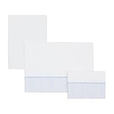 Cambrass Cot Flat Sheet (100 x 165 cm, Cami Blue, Set of 3) by Cambrass
