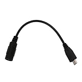 Lovoski マイクロ USB 5ピン　オス to 5.5x2.1mm メス　DC充電アダプタケーブルコンバータ