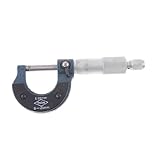 uxcell マイクロメーターキャリパー　モンキーレンチ　測定ツール　0?25mm0.01mm　メタル製　ｍ