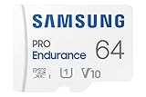 Samsung PRO Endurance 64GB MicroSDXC メモリーカード アダプター付き ダッシュカム、ボディカム、セキュリティカメラ用 – クラス10、U1、V10 (‎MB-MJ64KA/AM)