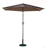 武田コーポレーション 【パラソル・パティオ・ガーデン】 アルミ パラソル ブラック/ブラウン 直径約250㎝