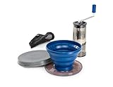 GSI Outdoors グルメ ポアオーバー ジャワセット I トラベル ドリップコーヒーセット 再利用可能なコーヒードリップフィルター&折りたたみ式コーン キャラバン RV キャンプ バックパッキング