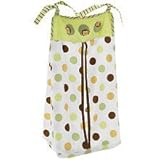 KidsLine Unisex Pop Monkey Embroidered Baby Boy Diaper Stacker Green by KidsLine