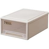 天馬 小物引出し収納 幅25.7X奥行36.9X高さ14.6cm フィッツケース ミニ カプチーノ