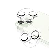 Freeluck iPhone15 カメラ保護 iPhone15Plus カメラ保護 iPhone15 / iPhone15 Plus カメラカバー カメラレンズカバー レンズ保護 黒縁取り 日本旭硝子製 極薄 アイフォン15/アイフォン15プラス 用 カメラ保護カバー 全面保護 2眼レンズ保護 露出オーバー防止 高透過率 防塵 iPhone 15 / iPhone 15 Plus 対応 カメラフィルム (2枚セット)