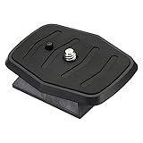 PATIKIL 三脚クイックリリースプレート カメラ三脚アダプター マウント部品交換用 マウントプレート 三脚用 モデル3 ブラック