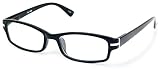 藤田光学 老眼鏡 メンズ 1.5 度数 プラスチックフレーム バネ蝶番 マットブラック CL-11+1.50
