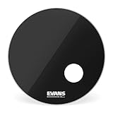 EVANS エヴァンス バスドラムヘッド EQ3 レゾナントブラック BD22RB / EQ3 Resonant Bass Heads Smooth Black (7.5mil + 10mil ring) 22インチ 【国内正規品】
