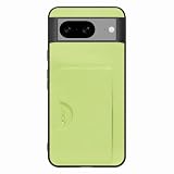 LOOF SKIN SLIM-SLOT レザー カード収納 スマホケース for Google Pixel 8 用 ケース カバー 背面 ストラップホール カードポケット シンプル 耐衝撃 薄型 軽量 leather [ミストグリーン]