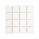 パステルチェックペーバー 35角 フルホワイト 4枚セット