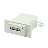 uxcell 電磁カウンタ　　CSK5-CKW 　DC 24V　5桁　2ホワイトワイヤー　ロック付き
