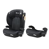 ＧＵ ＭＯＤＥ ジュニアシート チャイルドシート ISOFIX 2wayモデル 3歳頃～12歳(身長100-150cm) 新基準R129適合 5年保証 カップホルダー付 シートベルト固定 背もたれ取り外し可【ブラック/3Dメッシュタイプ】