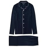 Derek Rose Basel 長袖ジャージ メンズ 上下 パジャマセット US サイズ: X-Large カラー: ブルー