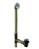 22-Inch 17-Gauge Brass Tip-Toe Drain, Polished Chrome [並行輸入品]