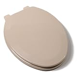 Jones Stephen C1B4E2-30 Deluxe Molded Wood Elongated Toilet Seat with Closed Front- Fawn Beige