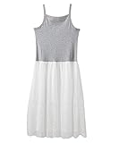 [ニッセン] キャミソール 裾レースキャミソール型ロングスリップ オフホワイト M