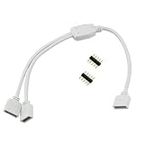 ESUMIC® Extension Cable Wire With 5Pin Plug for LED 5050 RGBW Strip Ribbon (1to2 splitter cable) [並行