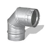 DuraVent 4pvp-e90b内部直径4 " – PelletVent ProタイプL煙突パイプ – Doub、 4 4PVP-E90B 1