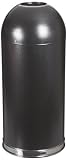 Witt Industries 415DTBK Steel 15-Gallon Standard Open Top Indoor Waste Receptacle with Galvanized Li